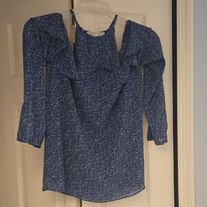 Michael Kors Navy Blouse